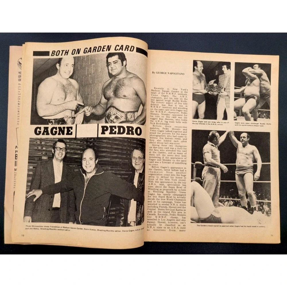 WRESTLING MONTHLY MARCH 1973 GREG GAGNE JIMMY VALIANT BULL‎ CURRY STAN STASIAK